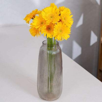Gerbera cut flowers with open blooms in multiple bright colours