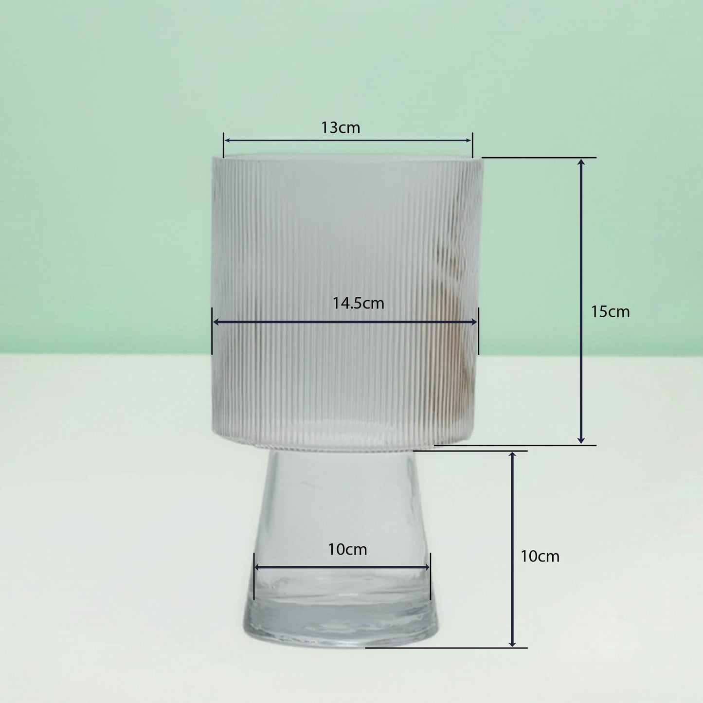 Goblet Column Glass Vase