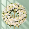Mixed White Bloom Wreath
