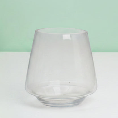 Modern Tapered Conical Glass Vase