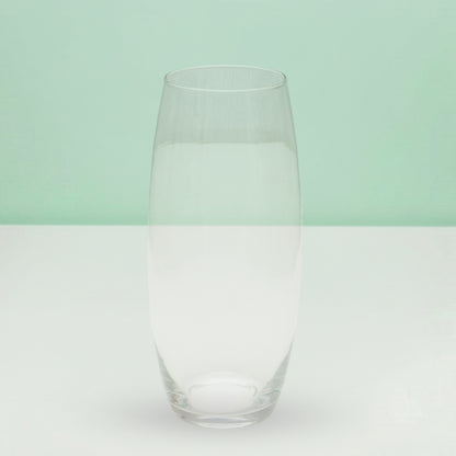 Oval Barrel Glass Vase