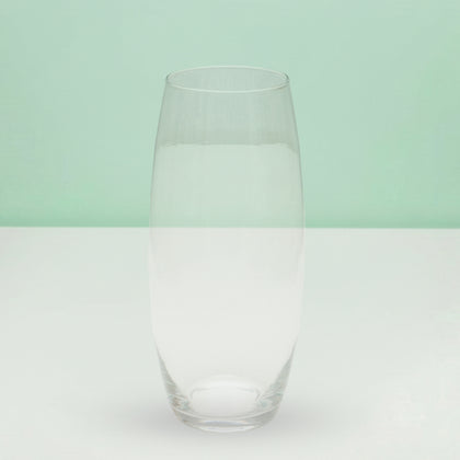 Oval Barrel Glass Vase
