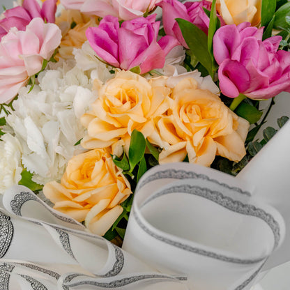 Pastel Dreams bouquet featuring soft pastel flowers arranged beautifully for elegant gifting and special occasions