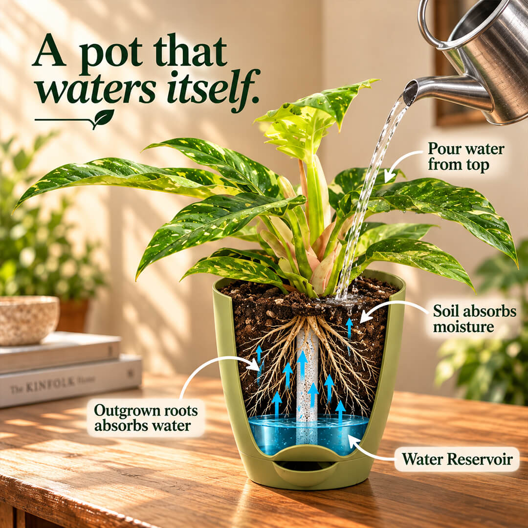 Rare green philodendron florida ghost plant growing in a 5-inch plastic pot.