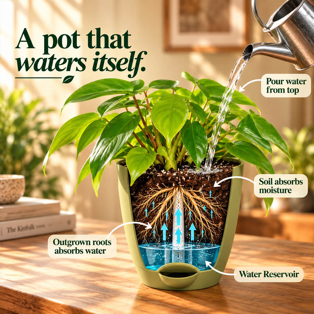 Striking variegated green philodendron ring of fire in a 5-inch plastic pot.