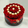 Red Roses and Ferrero Rocher Box