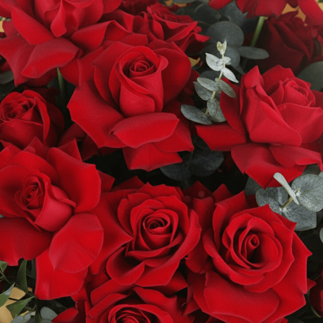 20 Red Roses Valentine Bouquet arranged with 20 red roses with greenery