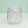 Ripple Barrel Glass Flower Vase