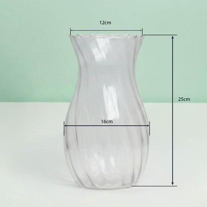 Soft Spiral Glass Flower Vase