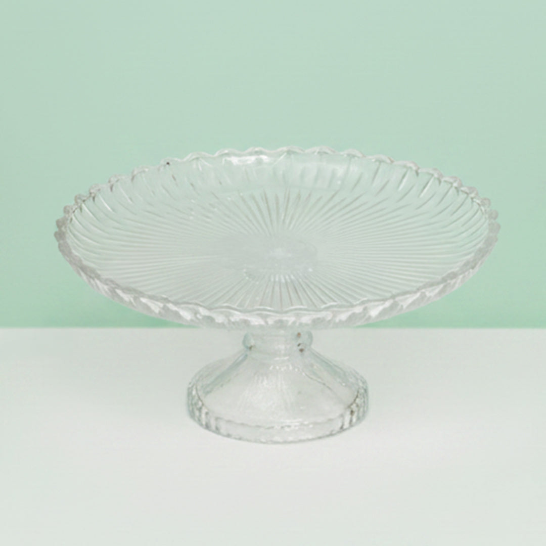 Sunburst Circular Pedestal Cake Stand
