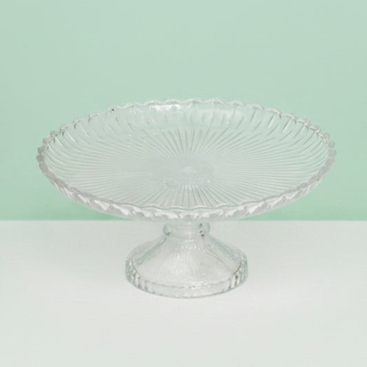 Sunburst Circular Pedestal Cake Stand