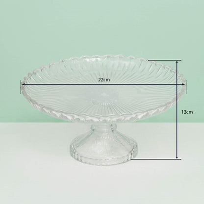 Sunburst Circular Pedestal Cake Stand