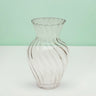 Swirl Baluster Glass Flower Vase