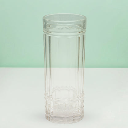 Textured Tower Glass Floral Vase