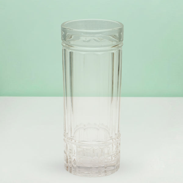 Textured Tower Glass Floral Vase