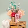 Dried Flowers in Golden Box