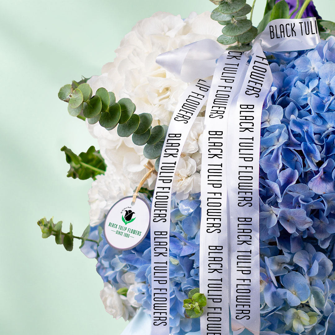 Skyline Bloom Blue Hydrangea Vase