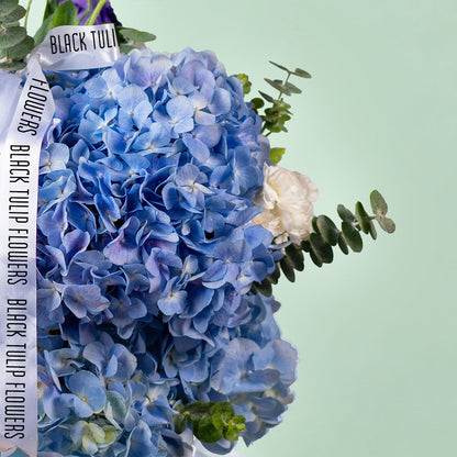 Skyline Bloom Blue Hydrangea Vase