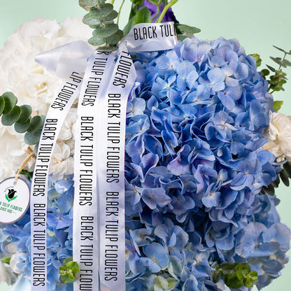 Skyline Bloom Blue Hydrangea Vase