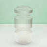 Three-Tier Geometric Ribbed Vase