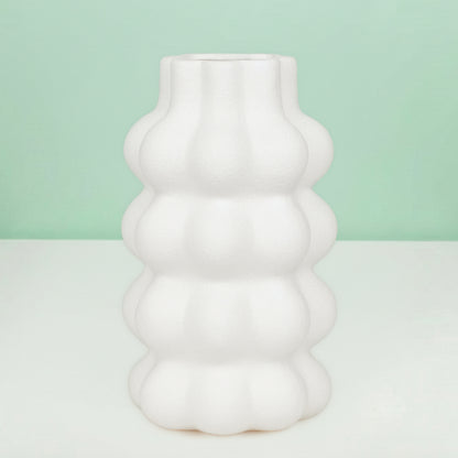 White Ceramic Floral Vase