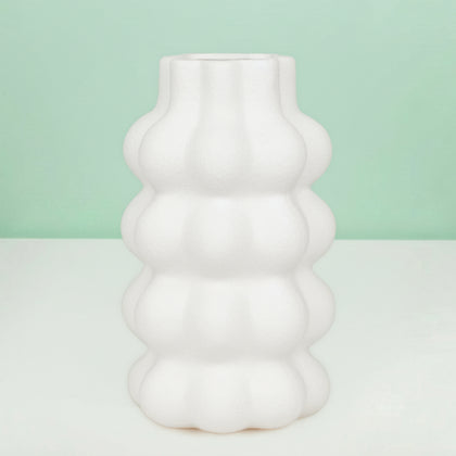 White Ceramic Floral Vase