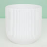 White Large Ceramic Cylinder Pot