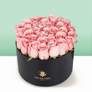30 to 45 baby pink roses in box