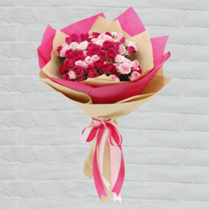 spray roses bouquet, valentine flowers delivery to India.