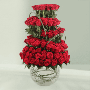 101 fresh red roses arranged in an elegant bouquet for online delivery with same day flower delivery service, perfect for romantic occasions, anniversaries, and special celebrations.