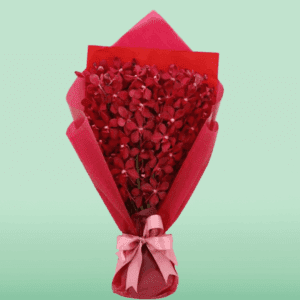 Buy Red Orchids Bouquet Online- Order Mokara Orchids Online | BTF.in