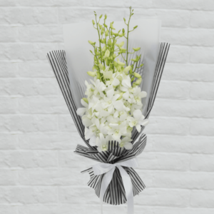 Buy White Orchids Bouquet - Send/Buy Orchids Flowers Online BTF.in