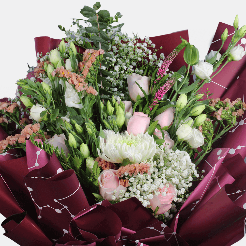 Buy Mix Flower Bouquet online - A Chocolate Bite I btf.in