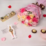Floral and Sweet Rakhi Gift Set