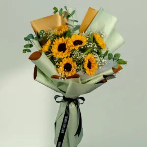 Sunflower Bouquet Same Day Delivery - Sunny Smiles Delivered: Order Your Sunflower Delight Bouquet Today
