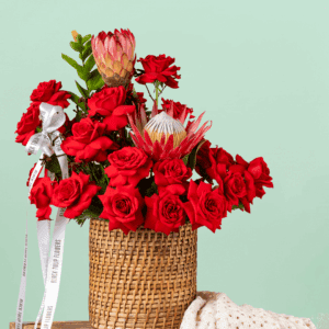 "A Love Story: The Perfect Valentines Gift Box with Black Tulip Flowers"