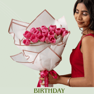 Birthday - Pink Tulips Bouquet