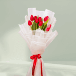 Ruby Grace – 10 Stem Red Tulips (4)